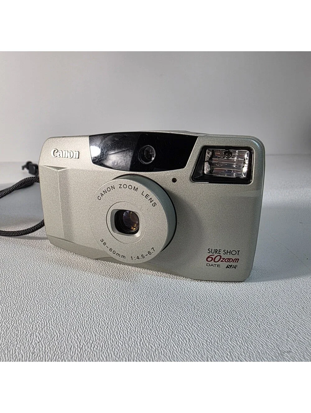 Canon Sure Shot 60 Zoom Shot 35mm Point & Shoot, TESTED Lens Blade Not Closing